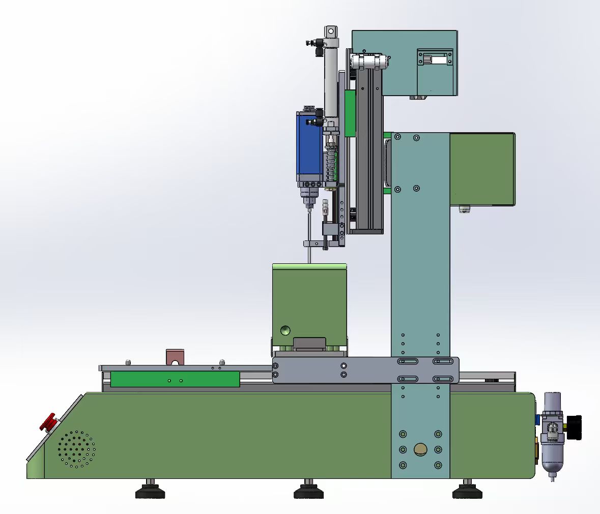 钣金左右六轴351自动锁螺丝机图纸
