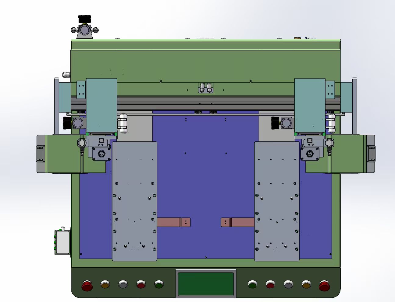 钣金左右六轴351自动锁螺丝机图纸